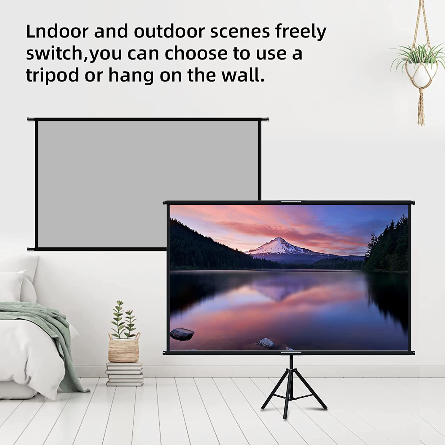 VEIDADZ Projector Screen With  - Projector Screen 100 Inch 评论和价格