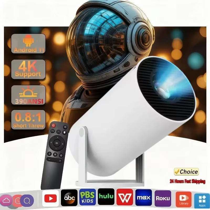 New Mini HY300 Projector 4K An - Home Cinema Compact 评论和价格