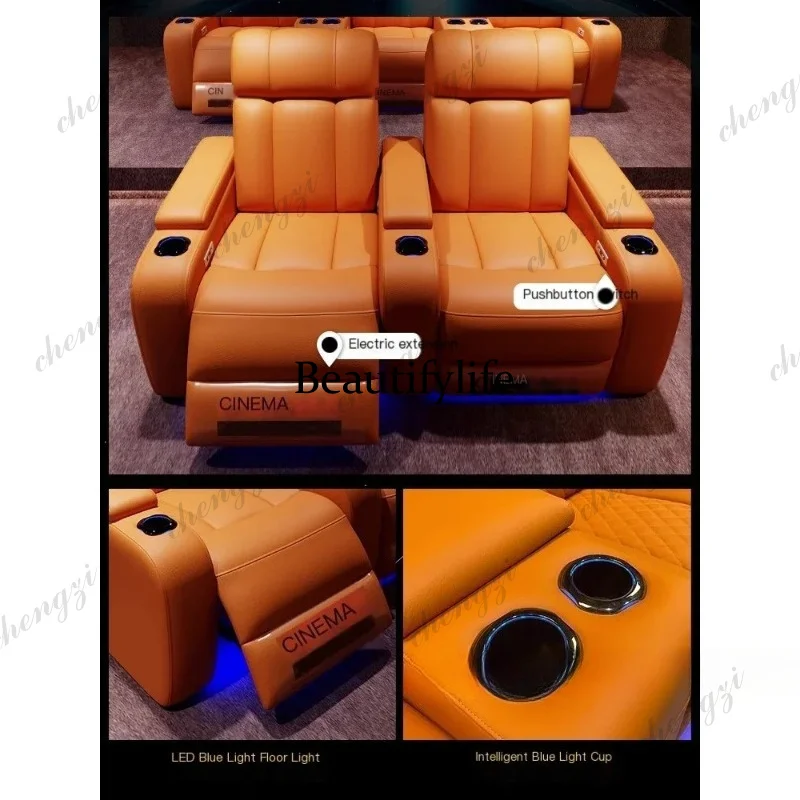 G153 Luxury Genuine Leather El - Home Cinema Chairs 评论和价格