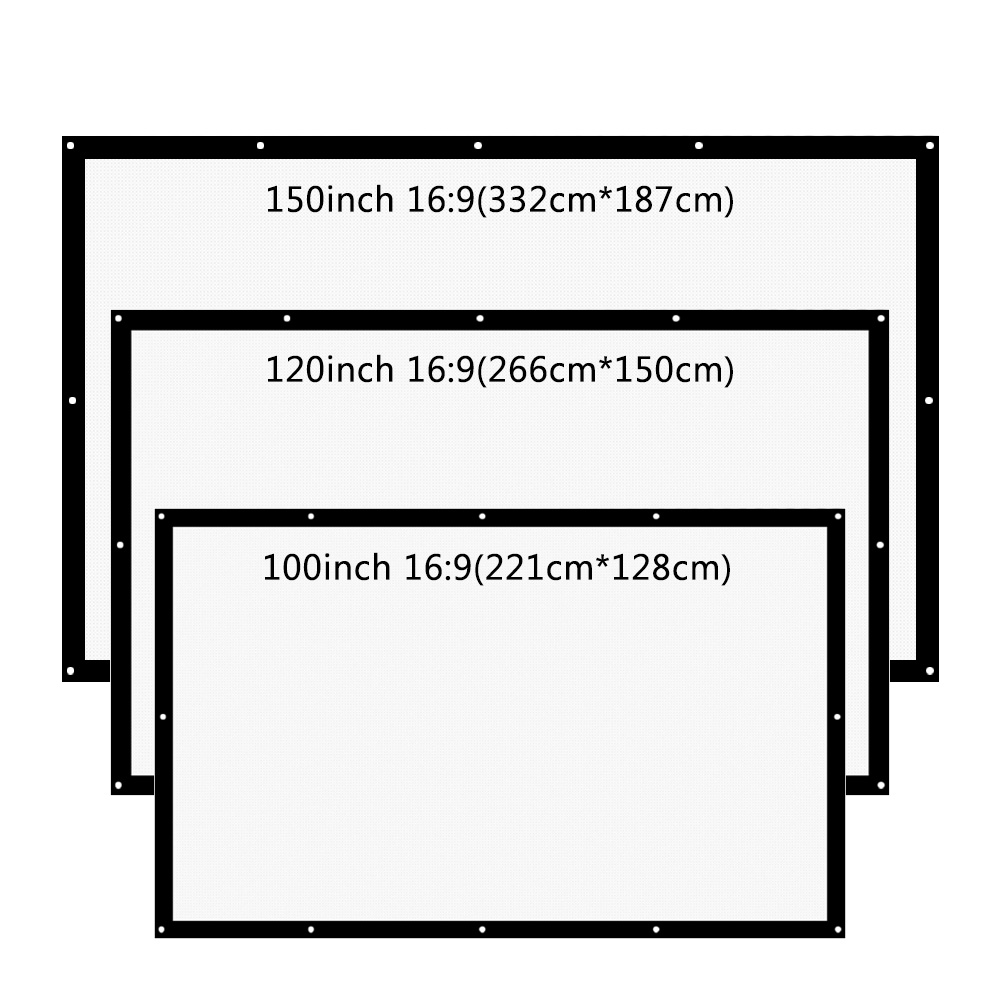 ThundeaL 16:9 100 120 150 Inch - Projector Screen 100 Inch 评论和价格