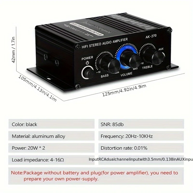 AK-270 12V/24V 400W Compact Po - Home Cinema Compact 评论和价格