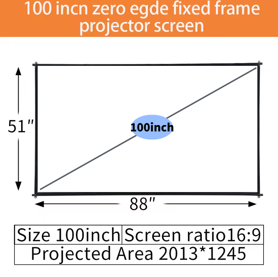 XIAOHUI 100/120 inch ALR Proje - Projector Screen 100 Inch 评论和价格