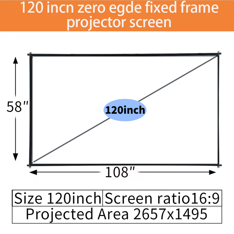 XIAOHUI 100/120 inch ALR Proje - Projector Screen 100 Inch 评论和价格