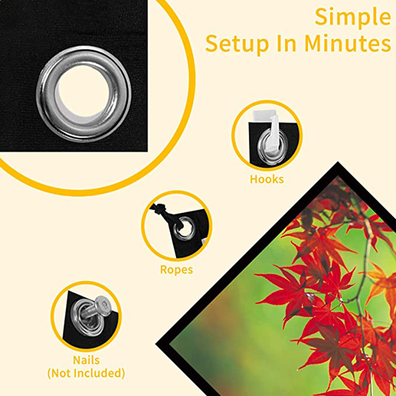 Simple Foldable Projection Scr - Projector Screen 100 Inch 评论和价格