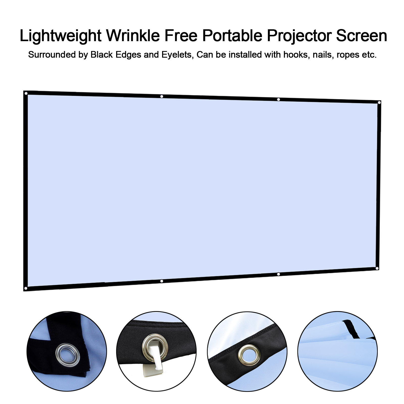 60 72 100 120 150 Inch 16:9 Po - Projector Screen 100 Inch 评论和价格