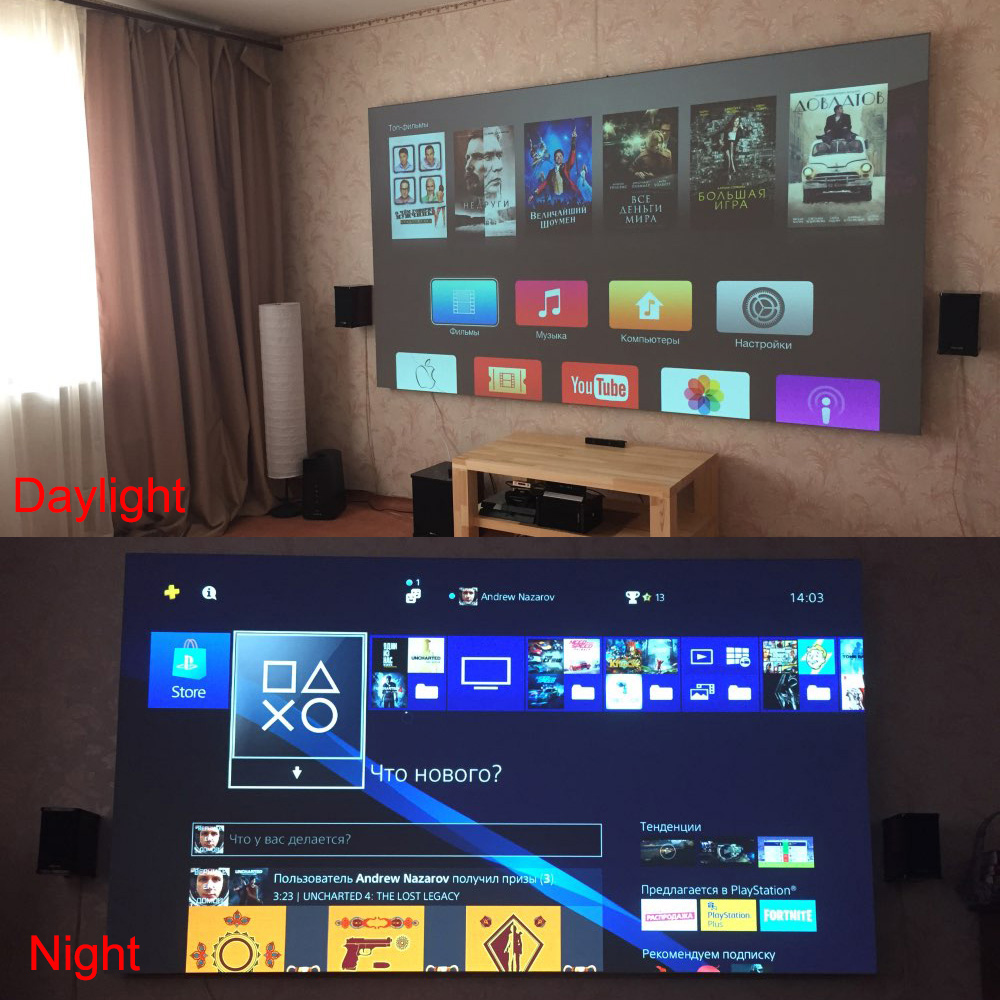 Salange Projector Screen,60 10 - Projector Screen 100 Inch 评论和价格