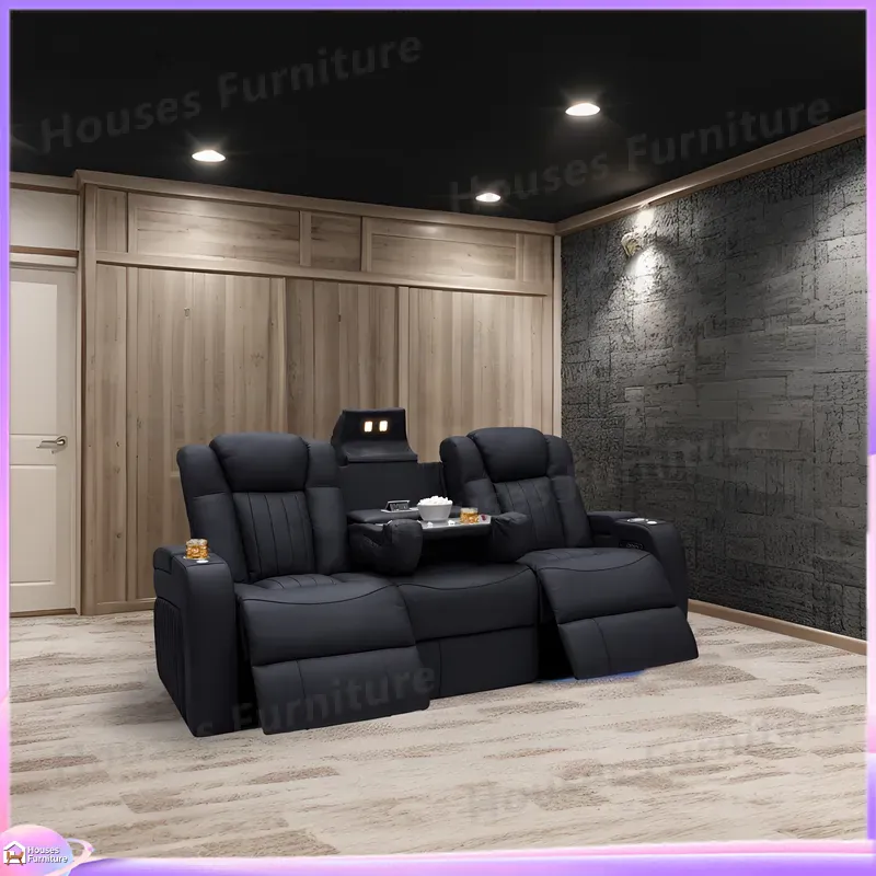 Leather Recliner Sofa Home The - Home Cinema Chairs 评论和价格
