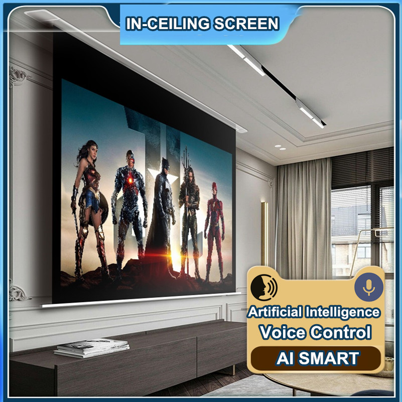 THYCM-H 16:9 In-Ceiling Mount  - Projector Screen 100 Inch 评论和价格