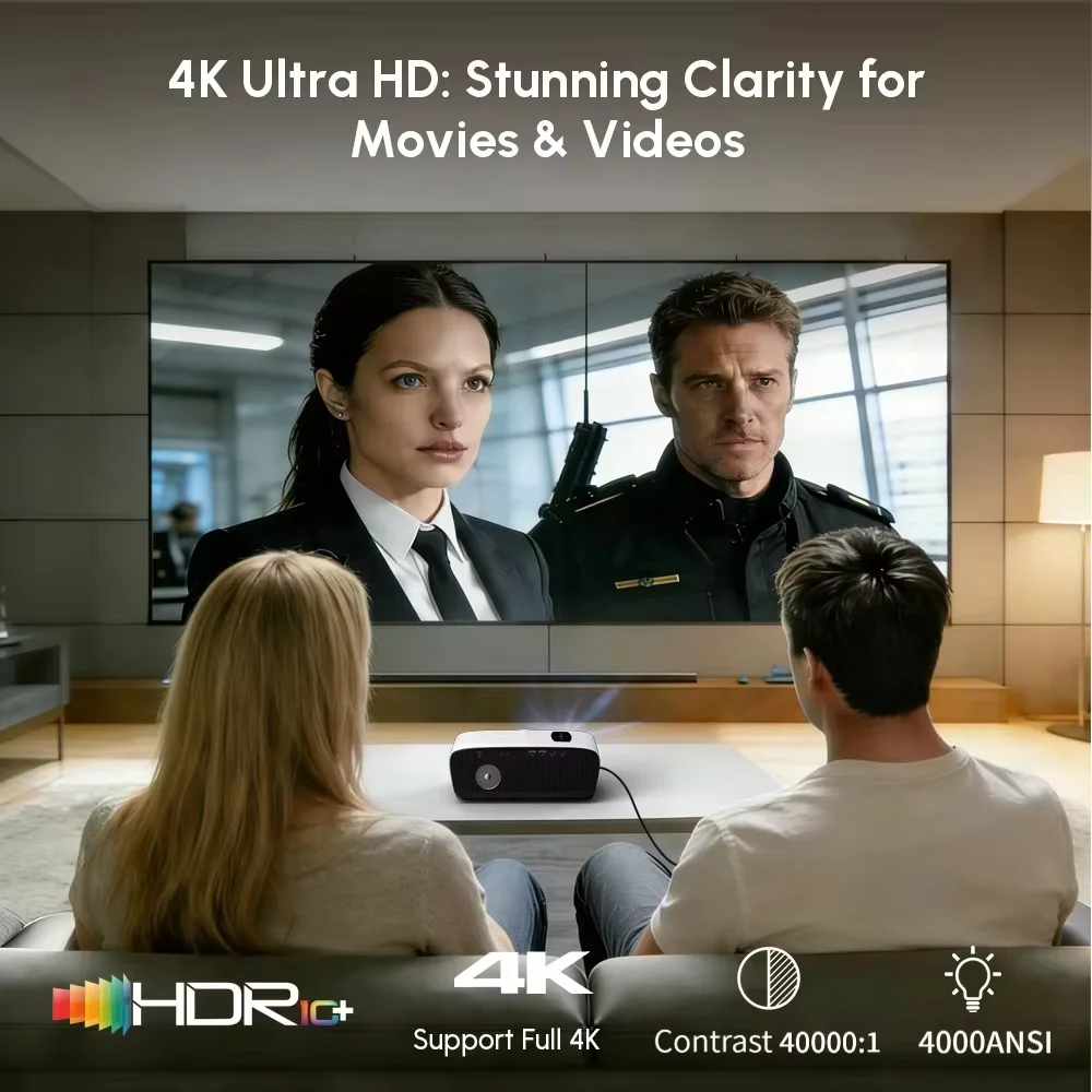 NewA9S 4k Projector Auto Focus - Projector Screen 100 Inch 评论和价格